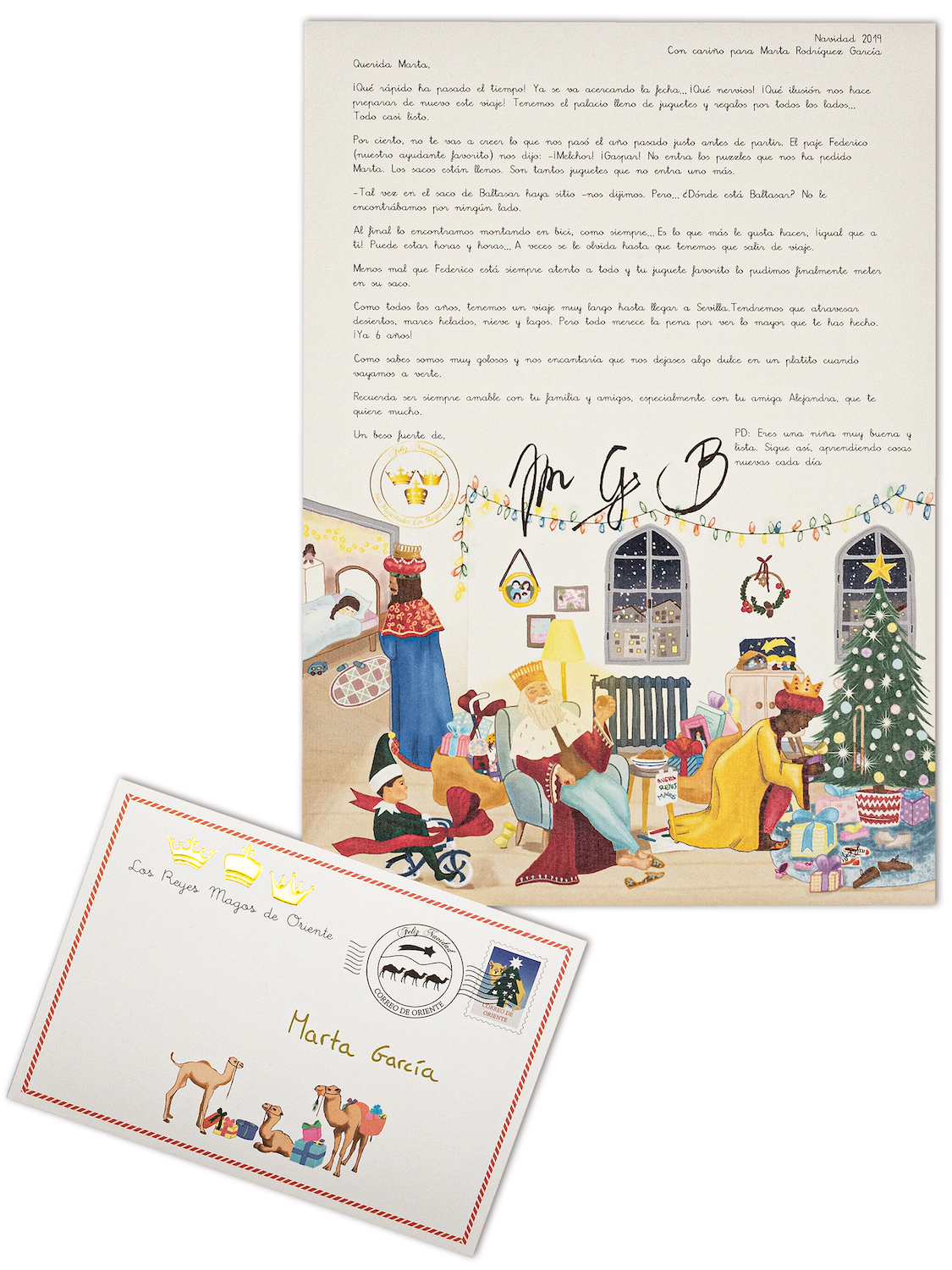 Carta de los reyes Magos